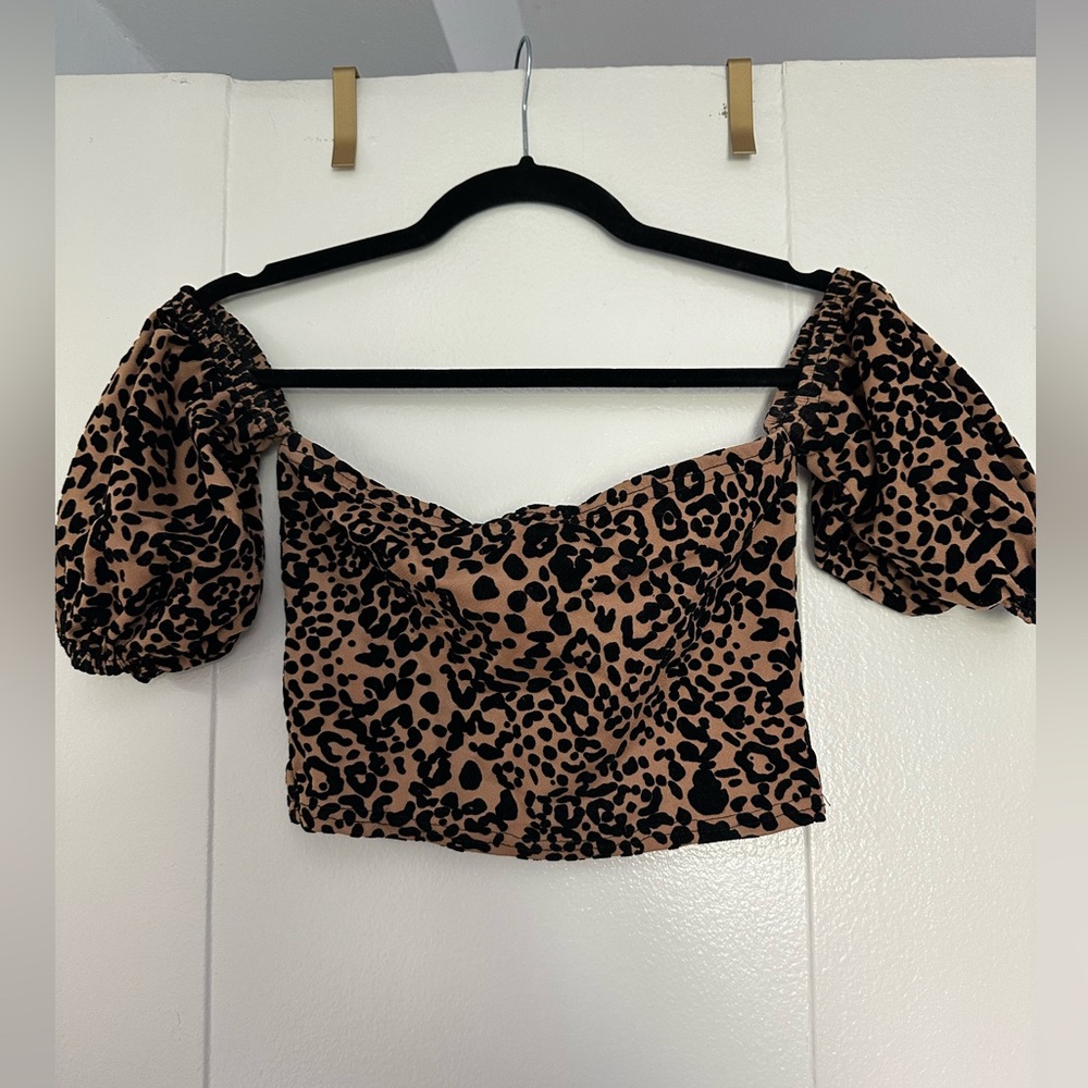 Cheetah Print Crop Top